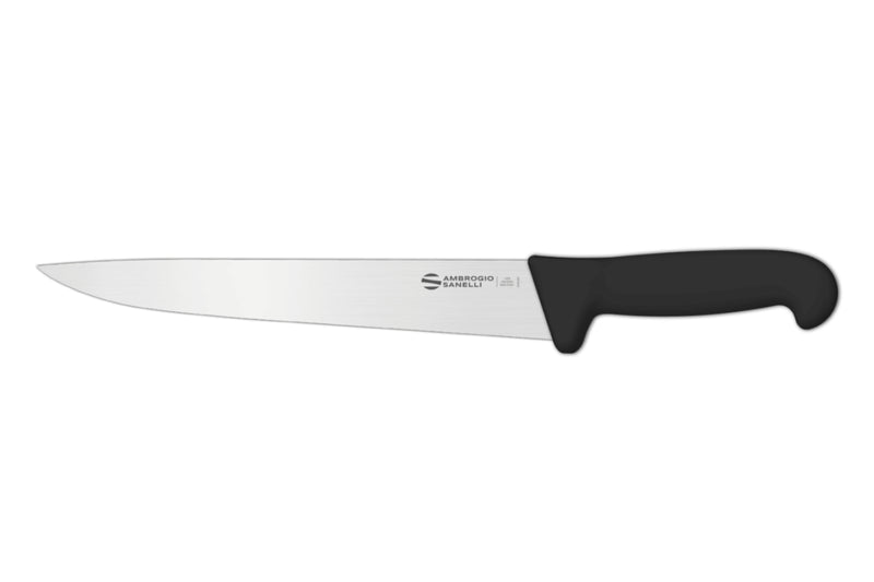 Couteau à découper professionnel Ambrogio Sanelli Supra noir - 25 cm