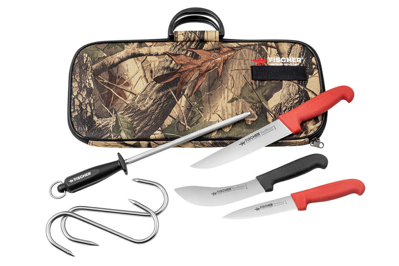 Mallette de chasse Fischer 6 couteaux et accessoires