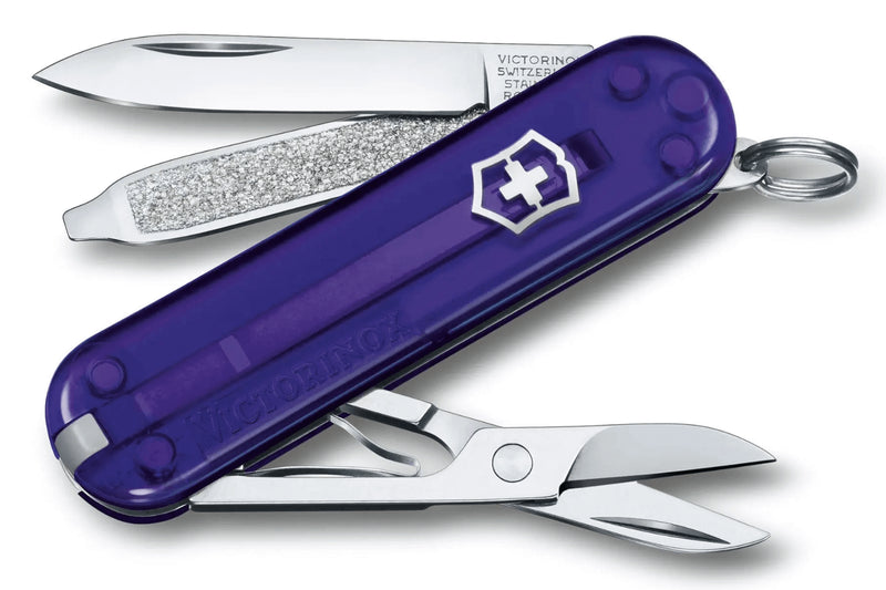 Couteau suisse Victorinox Classic SD Colors Translucide Persian Indigo 58mm 7 fonctions