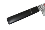 Couteau de chef japonais Kasumi Kuro 21cm martelé damas 32 couches