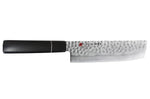 Couteau nakiri japonais Kasumi Kuro 16.5cm martelé damas 32 couches