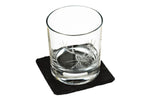 Verre à whisky avec dessous de verre Selbrae House - Motif cerf