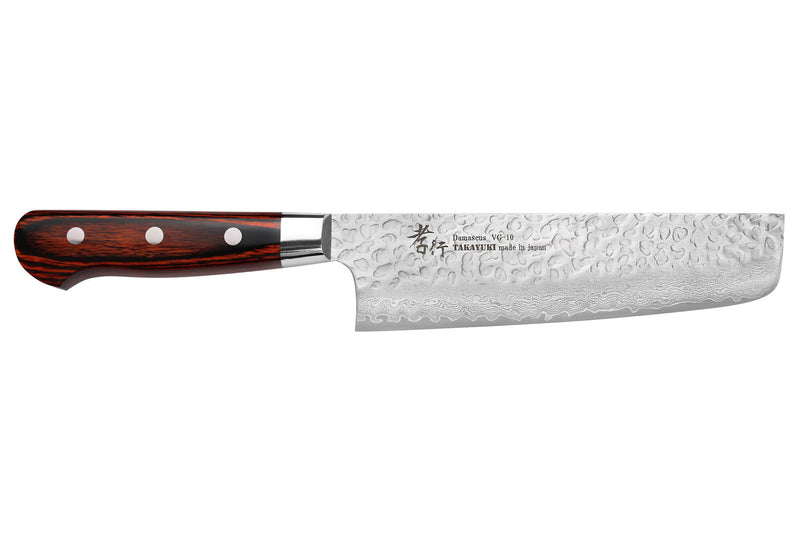 Couteau nakiri japonais 16cm Sakai Takayuki Damascus Western 33 couches