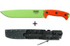 Machette Esee Junglas JUNGLAS-VG-E lame carbone venom green 26,5cm manche G10 orange + étui