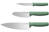Set de 3 couteaux spécifiques Berghoff Leo Forest en acier inox et polypropylène vert