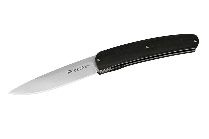 Couteau pliant Maserin Mini Gourmet 381.EB manche en bois d'ébène 10cm avec étui