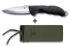 Couteau pliant Victorinox Hunter Pro M One Hand manche polyamide noir 13,6cm + étui toile kaki