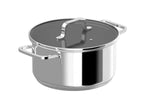 Batterie de cuisine 7 pièces Berghoff Dina Helix en acier inoxydable recyclé
