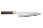 Couteau kiritsuke 21cm japonais artisanal Yoshimi Kato SPG Strix V-Tsuchime