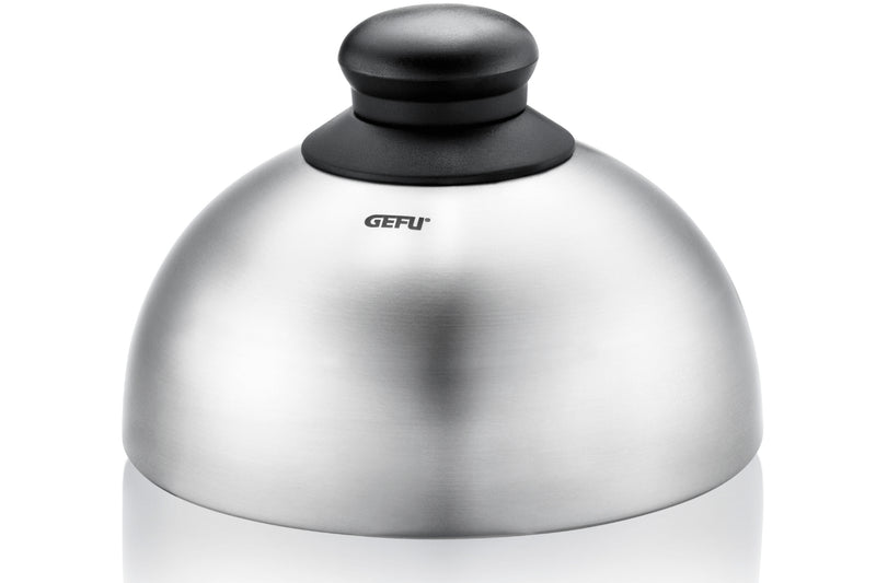 Cloche à burger et fondante Gefu BBQ en acier inox diamètre 15cm