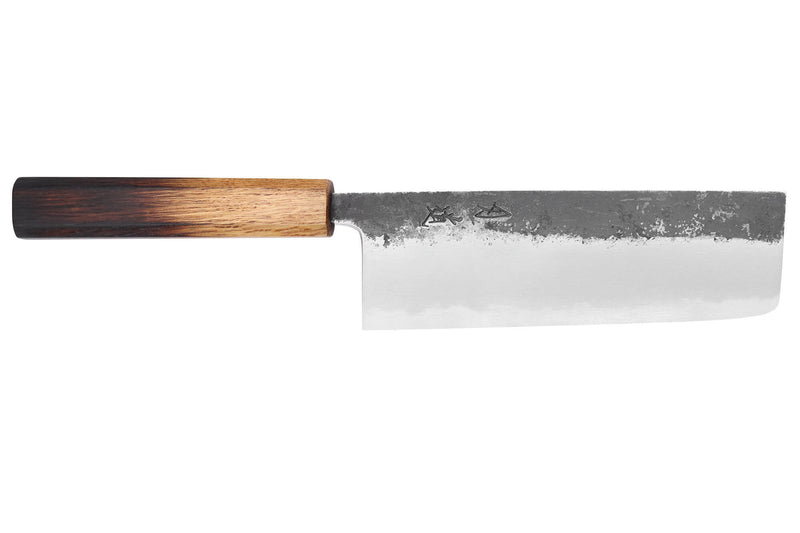 Couteau nakiri 16,5cm japonais artisanal Hado Sumi WS2