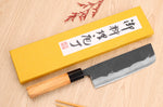 Couteau nakiri 16,5cm japonais artisanal Yoshimune par Kawamura Black WS2