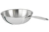 Wok Cristel Castel'Pro en acier inoxydable 18/10 3 ply