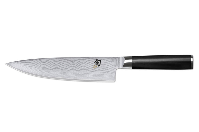 Couteau de chef pour gaucher damas Shun lame 20cm