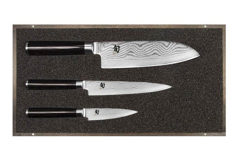 Coffret 3 couteaux japonais Kai Shun Classic Damas