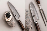 Coffret 2 couteaux de cuisine damassés Shun Premier Tim Mälzer Universel + Santoku