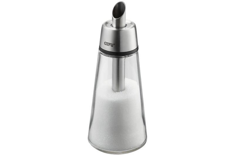 Sucrier doseur Gefu Brunch en verre et acier inoxydable