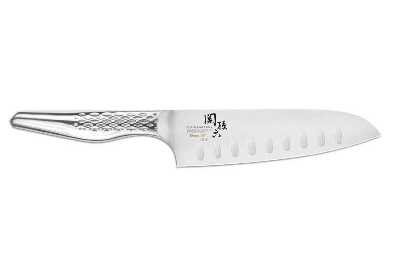 Couteau Santoku japonais Kai Seki Shoso alvéolé 16.5cm