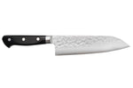 Couteau santoku japonais artisanal Takamura VG10 Tsuchime 16,5cm