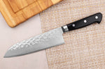 Couteau santoku japonais artisanal Takamura VG10 Tsuchime 16,5cm