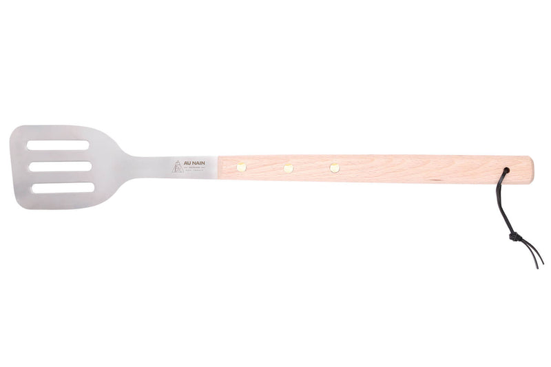 Spatule ajourée flexible pour barbecue Au Nain 48cm en hêtre