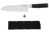 Couteau santoku alvéolé Kitchen Aid Gourmet lame en acier japonais 18cm + étui