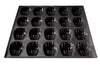 Moule 20 madeleines Flexipan anti-adhérent en silicone et tricot de verre 40x30cm