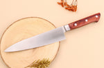Couteau de chef 18cm japonais Satake Cutlery Brown Pakkawood
