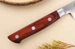 Coffret 3 couteaux japonais Satake Cutlery Brown Pakkawood chef + santoku + office