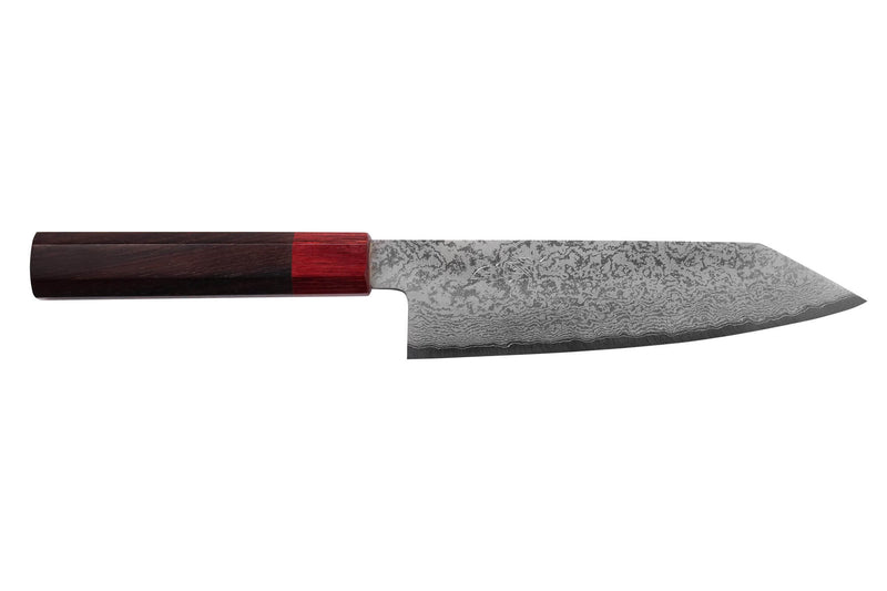 Couteau kiritsuke 17cm japonais artisanal Nakamura Kaishin Ginsan Damas