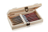 Coffret de 6 couteaux à steak Gefu Rancho lame en acier forgé martelé
