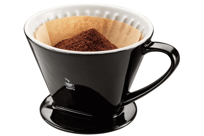 Filtre à café Gefu Stefano en grès noir taille 4
