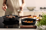 Sauteuse Woll Diamond QXR Eco Logic en fonte d'aluminium manche amovible bois