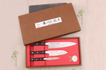Coffret 3 couteaux japonais Satake Cutlery ABS chef + santoku + office