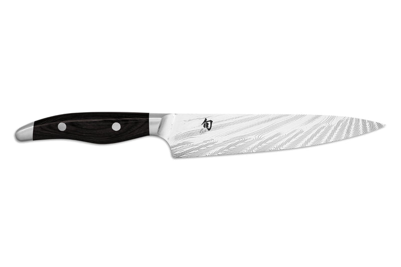 Couteau universel japonais KAI Shun Nagare Black lame damas 72 couches Dual Core 15cm manche bombé