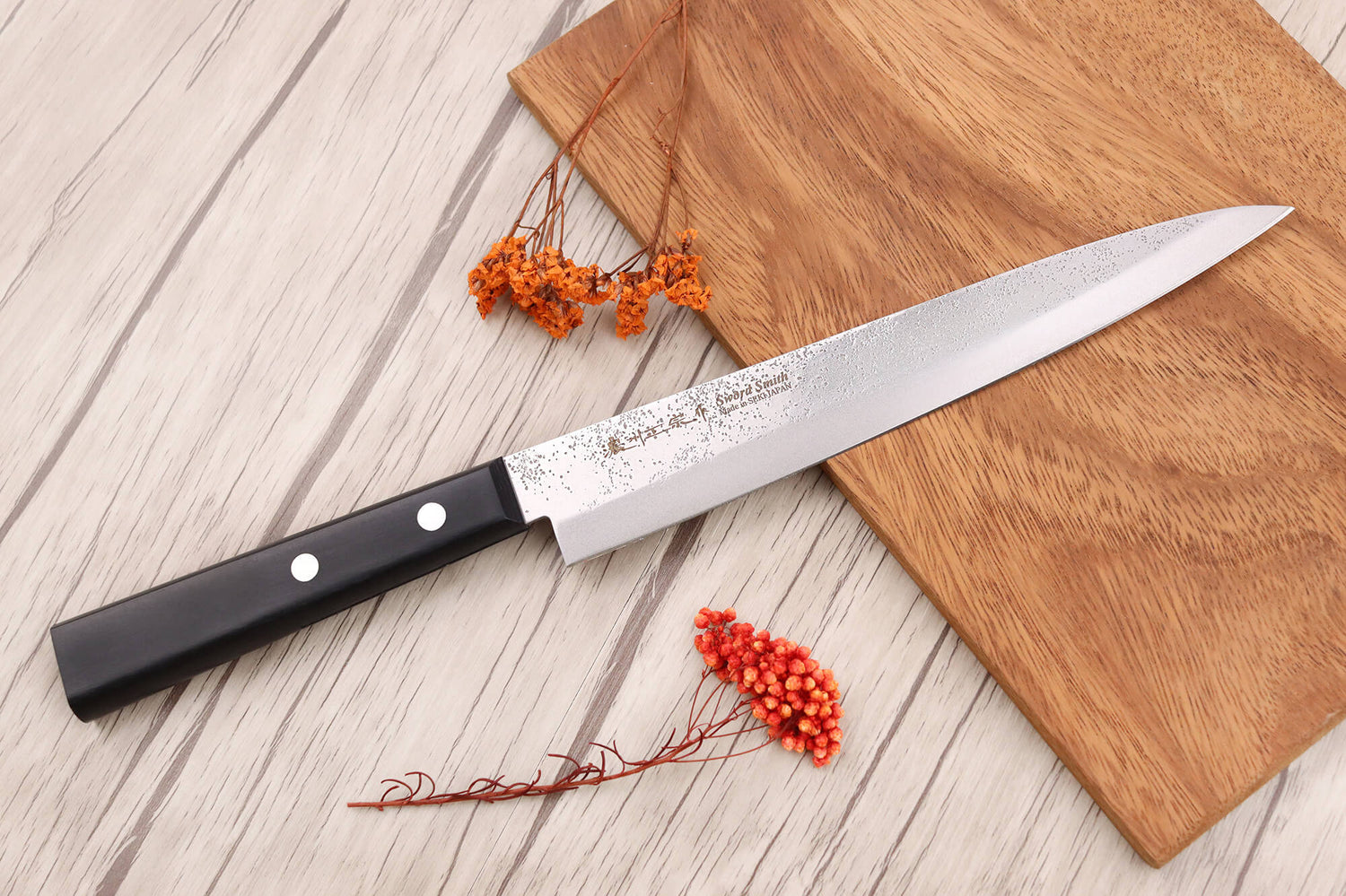 Couteau yanagiba 20,5cm japonais Satake Cutlery Nashiji