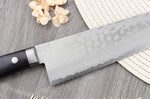 Couteau santoku 16,5cm japonais artisanal Masutani VG10 Damas