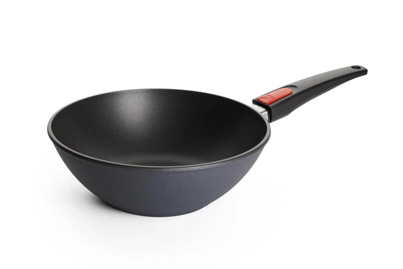 Wok Woll Diamond Lite en fonte d'aluminium manche amovible polymère - 26 cm