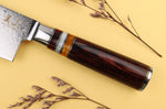 Couteau nakiri 17cm Kutoyama damas pakka rainbow