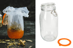 Pot de conservation KitchenCraft Home Made en verre 2,1L avec joint hermétique