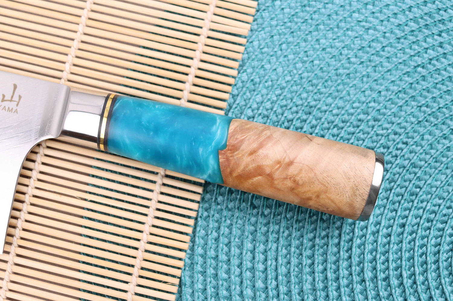 Couteau de chef chinois 20cm Kutoyama damas Azur