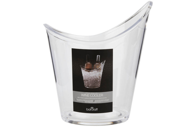 Seau à boissons et refroidisseur à vin Barcraft en acrylique transparent