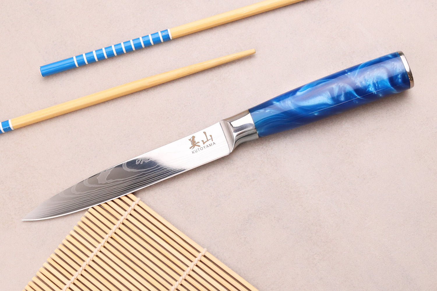 Couteau universel 12cm Kutoyama Blue Wave