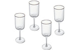 Set de 4 verres à vin blanc Mikasa Sorrento en cristal motif nervuré 400ml