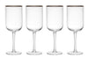 Set de 4 verres à vin blanc Mikasa Sorrento en cristal motif nervuré 400ml