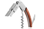 Couteau de serveur Gefu Palissa 3 en 1 en acier inox et bois de rose 10cm