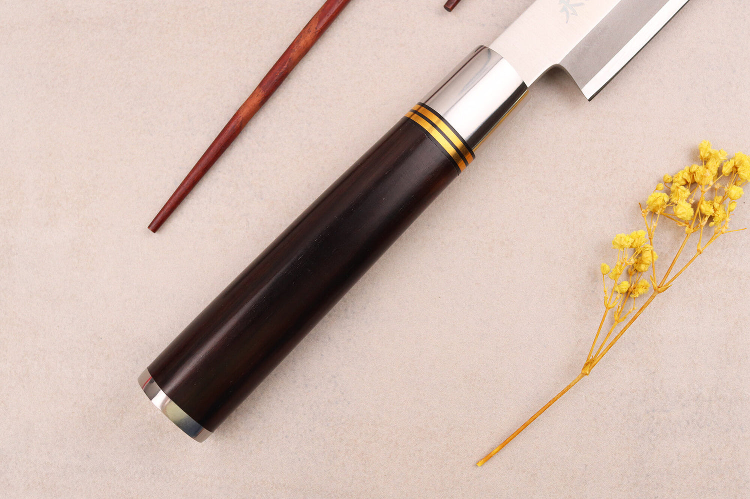 Couteau yanagiba 27cm Sayuto Ebène 7Cr manche en ébène