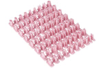 Set de 73 emporte-pièces KitchenCraft chiffres et lettres en polymère rose