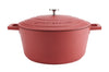 Cocotte ronde MasterClass compatible induction en fonte d'aluminium rouge 5L