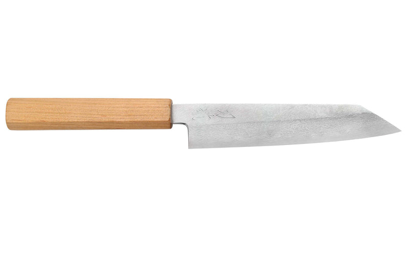 Couteau universel 15cm japonais artisanal Hado Ginsan Cherry damassé